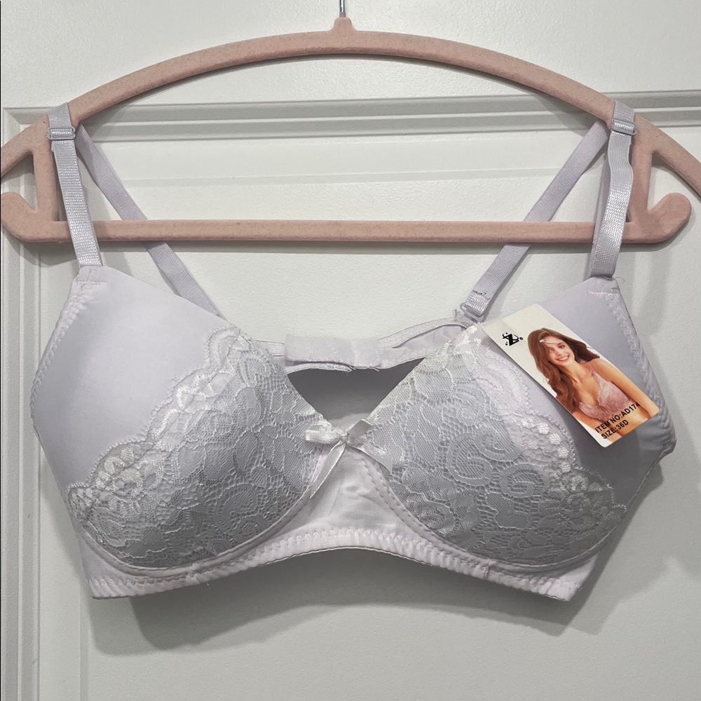 White Lace Bra
